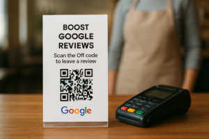 Boost Google Reviews with a QR Code Stand